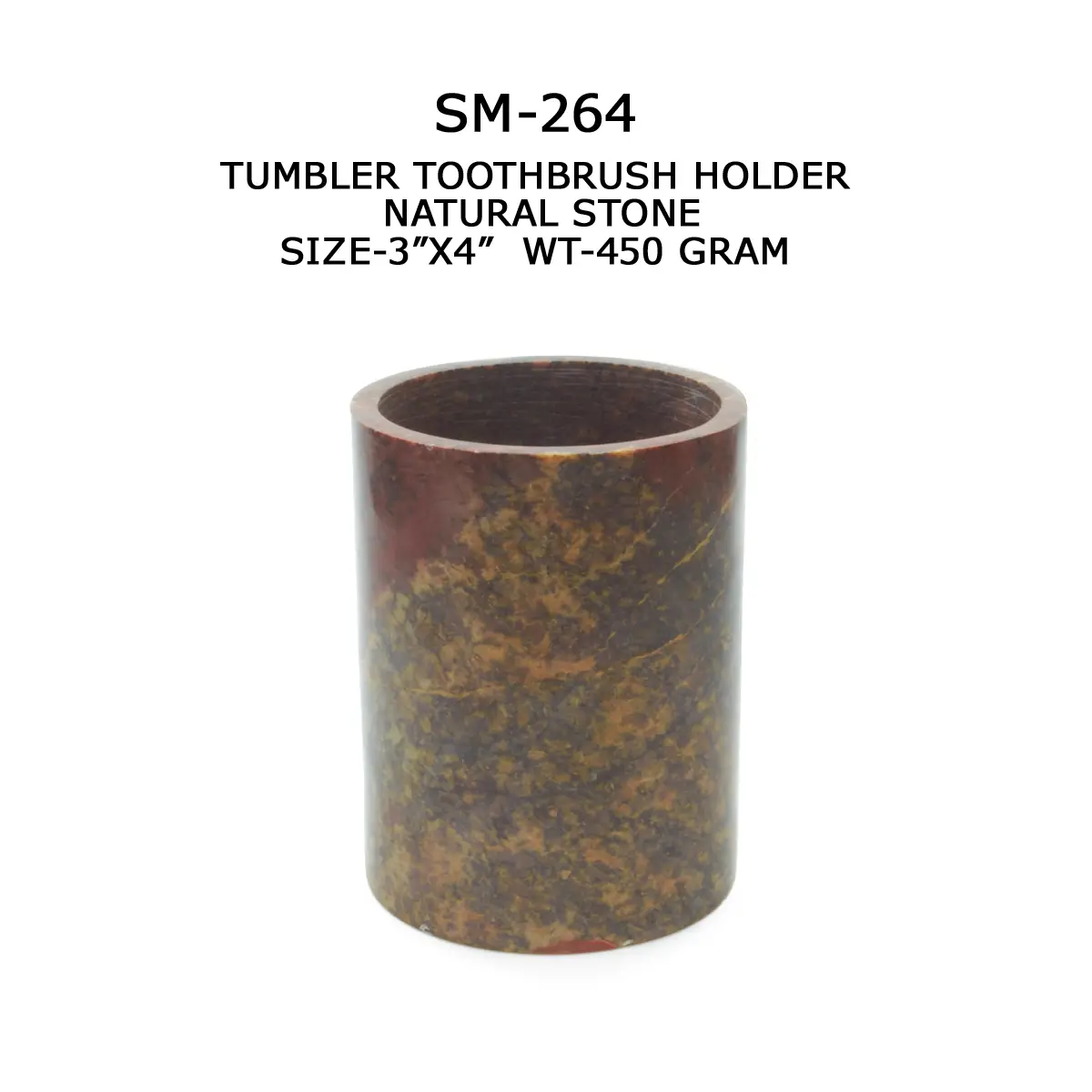 TUMBLER TOOTHBRUSH HOLDER NATURAL STONE